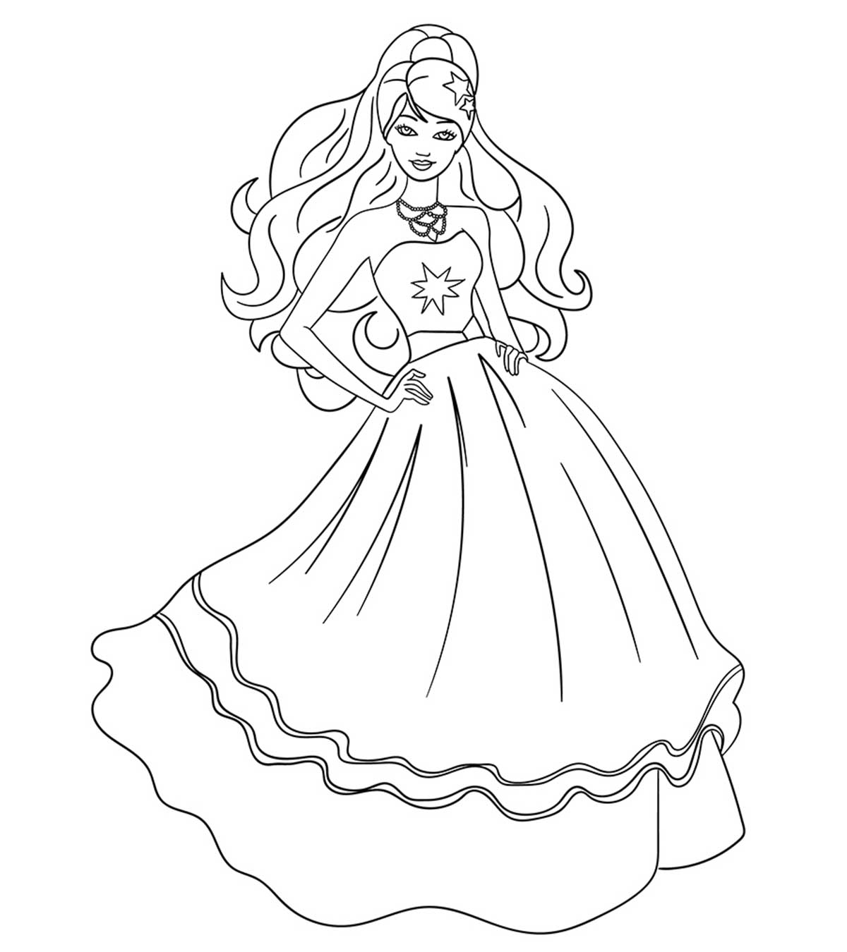 Featured image of post Barbie Colouring Pages For Kids