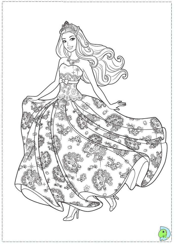 Featured image of post Barbie Colouring Pages Princess