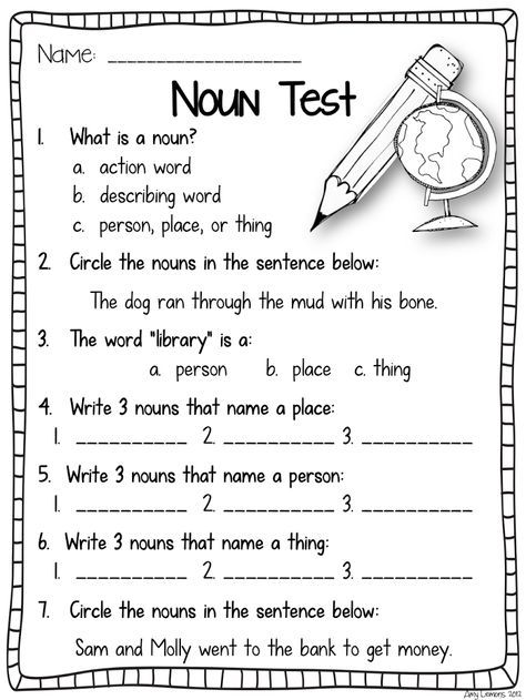 Featured image of post Noun Activities For Grade 2