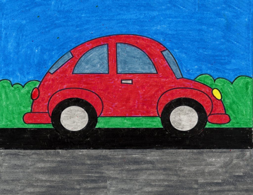 Featured image of post Painting Easy Car Drawing For Kids