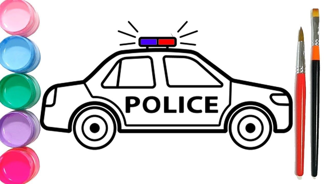 Featured image of post Police Car Easy Car Drawing For Kids